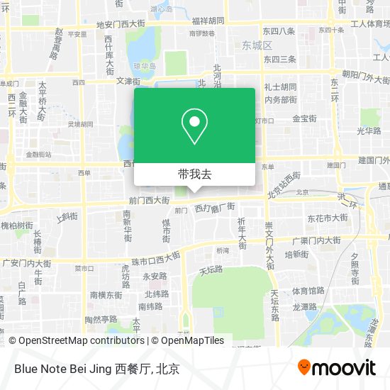 Blue Note Bei Jing 西餐厅地图
