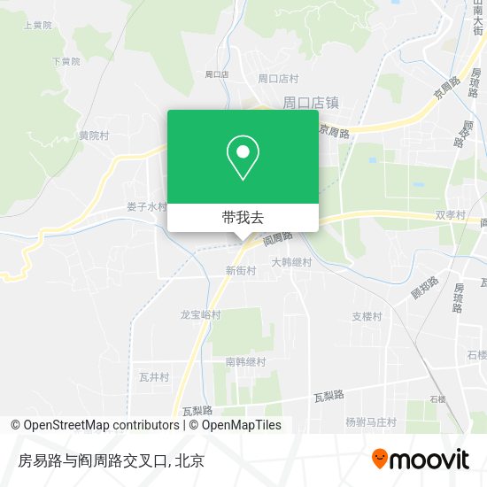 房易路与阎周路交叉口地图