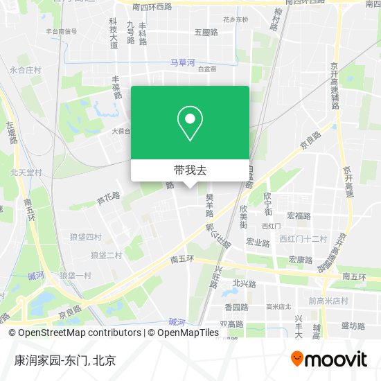 康润家园-东门地图