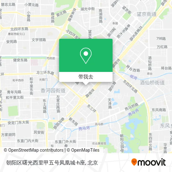 朝阳区曙光西里甲五号凤凰城-h座地图