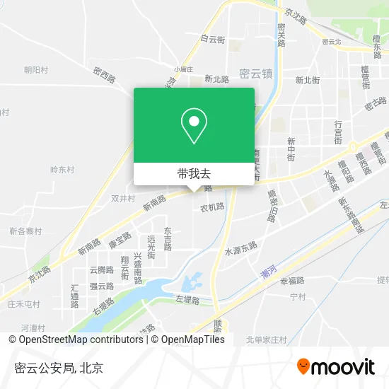 密云公安局地图