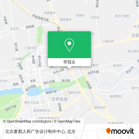 北京夏都人和广告设计制作中心地图