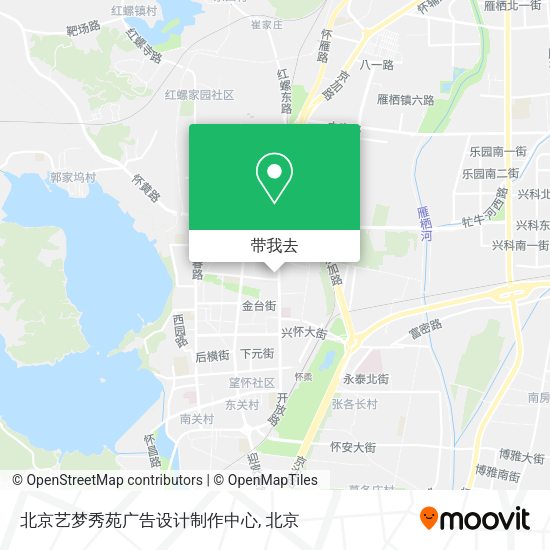 北京艺梦秀苑广告设计制作中心地图