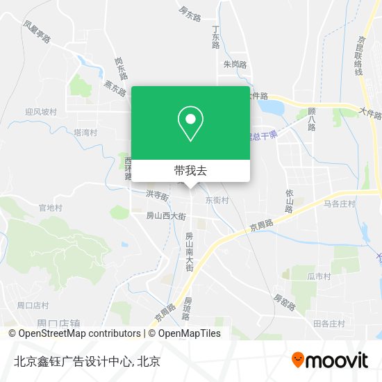 北京鑫钰广告设计中心地图