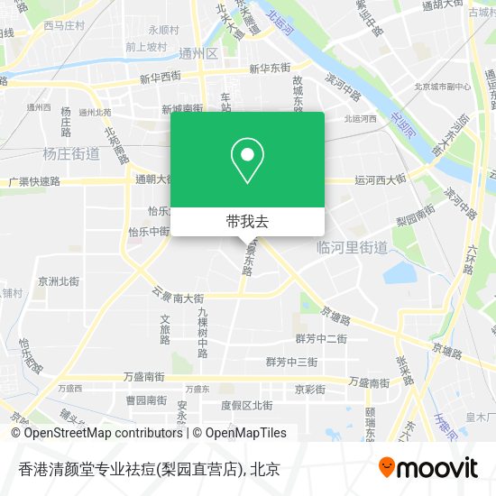 香港清颜堂专业祛痘(梨园直营店)地图