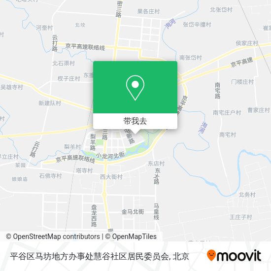 平谷区马坊地方办事处慧谷社区居民委员会地图