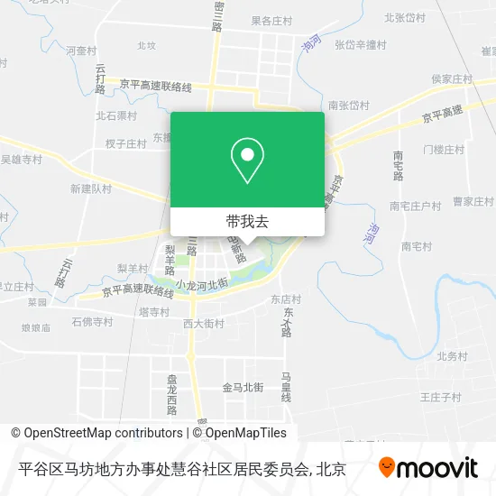 平谷区马坊地方办事处慧谷社区居民委员会地图