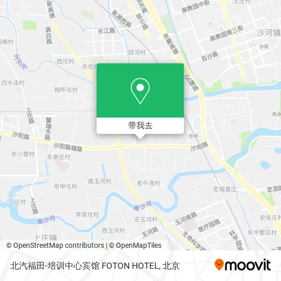 北汽福田-培训中心宾馆 FOTON HOTEL地图