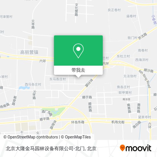 北京大隆金马园林设备有限公司-北门地图