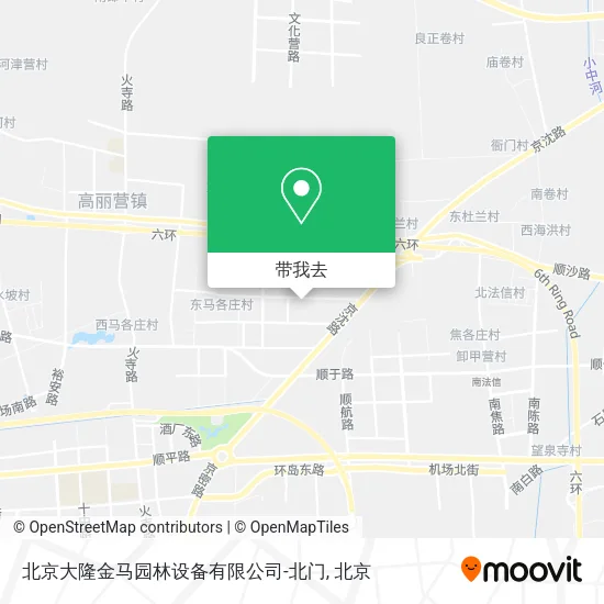 北京大隆金马园林设备有限公司-北门地图