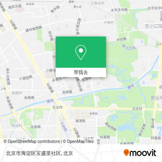 北京市海淀区宝盛里社区地图