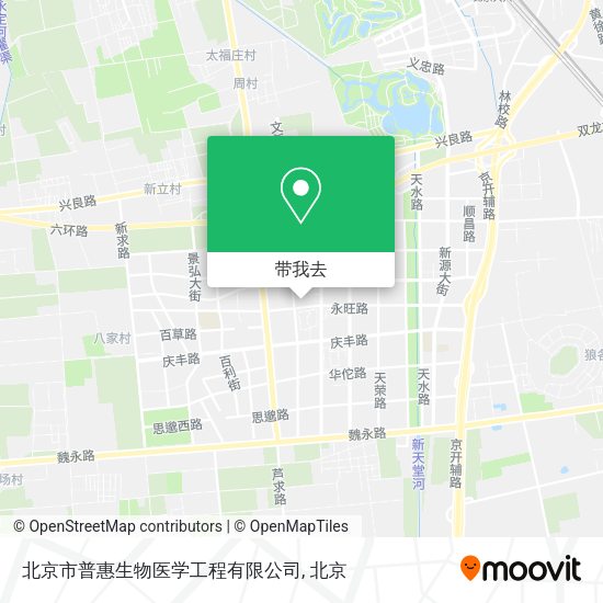 北京市普惠生物医学工程有限公司地图