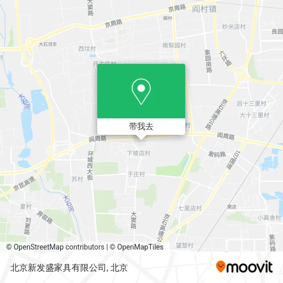 北京新发盛家具有限公司地图