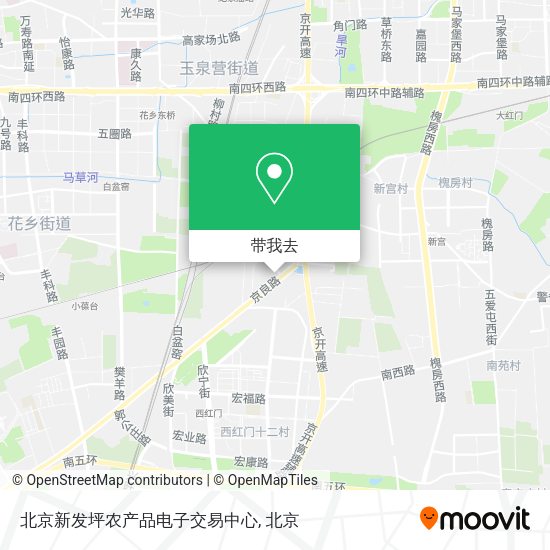北京新发坪农产品电子交易中心地图