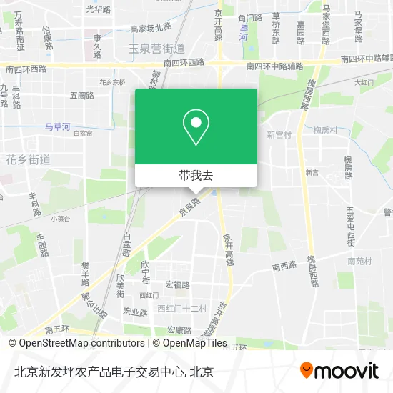 北京新发坪农产品电子交易中心地图