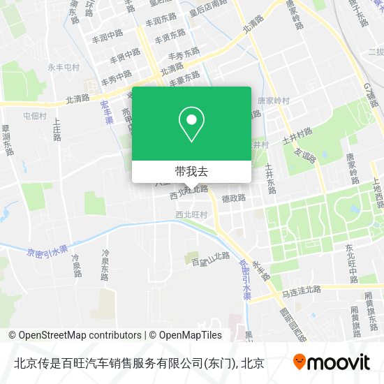 北京传是百旺汽车销售服务有限公司(东门)地图