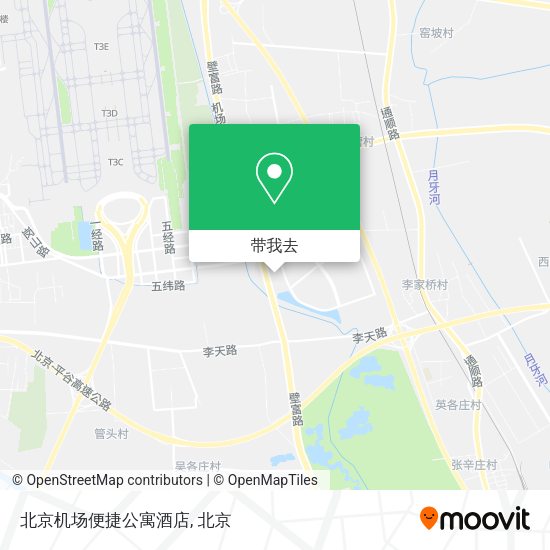 北京机场便捷公寓酒店地图