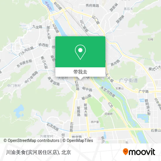 川渝美食(滨河居住区店)地图