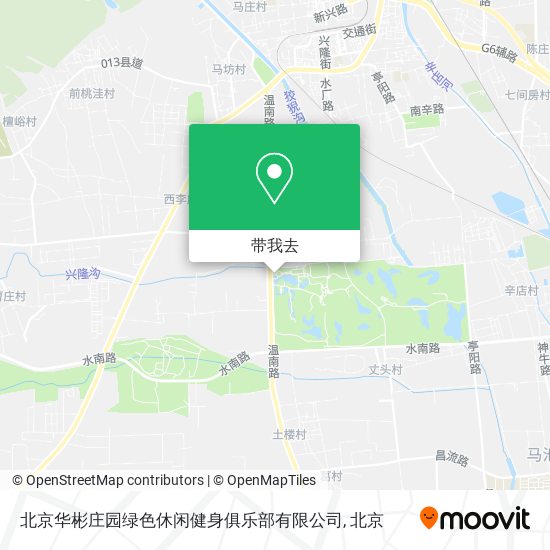 北京华彬庄园绿色休闲健身俱乐部有限公司地图