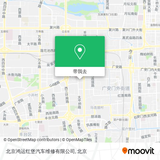 北京鸿运红堡汽车维修有限公司地图