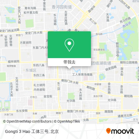 Gongti 3 Hao 工体三号地图