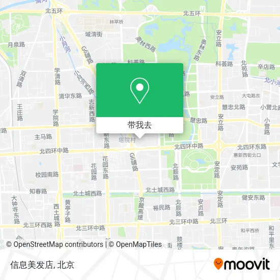 信息美发店地图