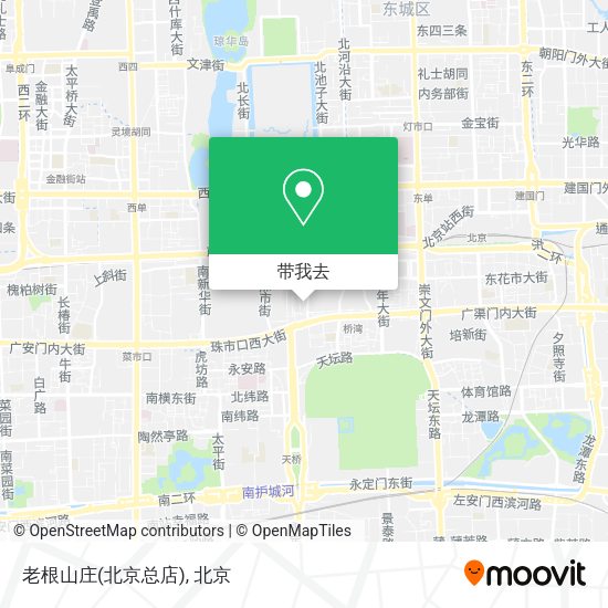 老根山庄(北京总店)地图