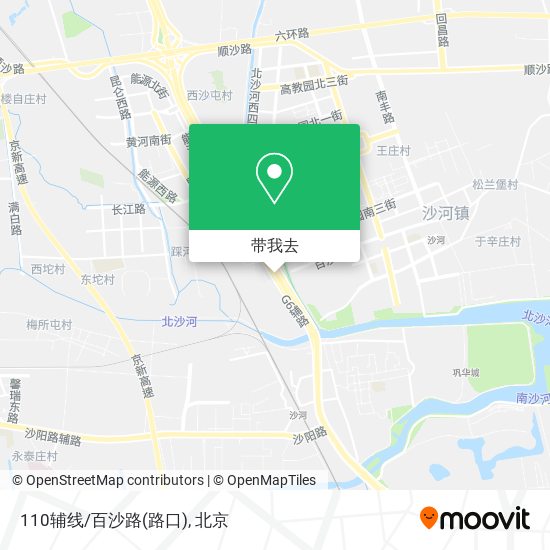 110辅线/百沙路(路口)地图