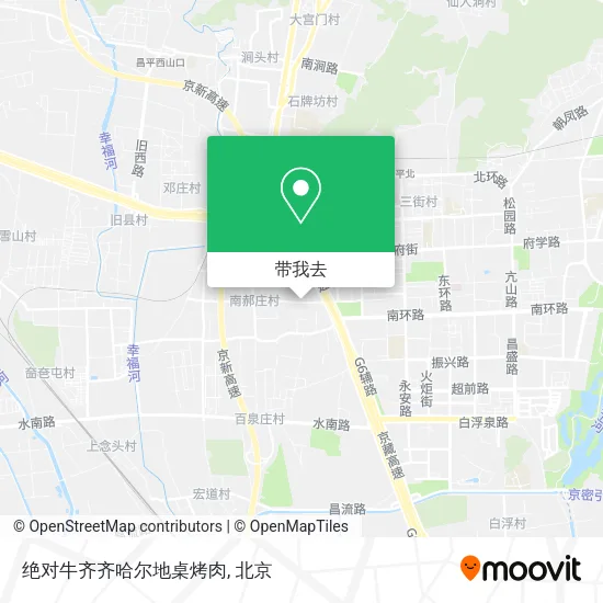 绝对牛齐齐哈尔地桌烤肉地图