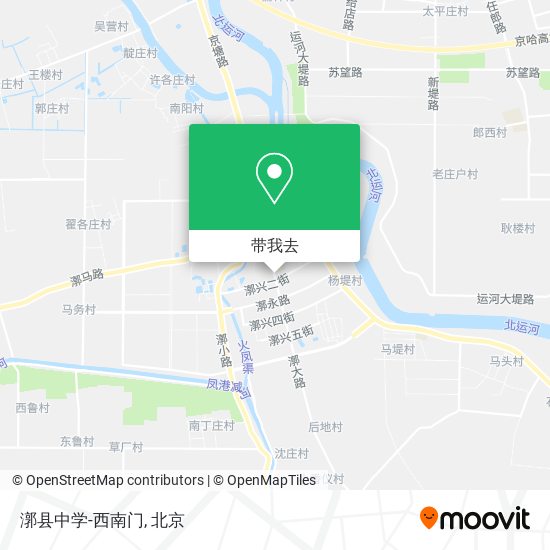 漷县中学-西南门地图