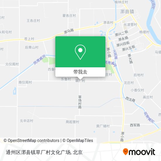 通州区漷县镇草厂村文化广场地图