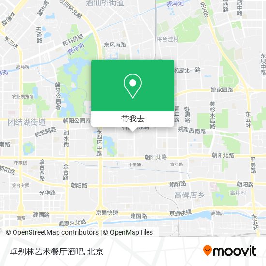 卓别林艺术餐厅酒吧地图