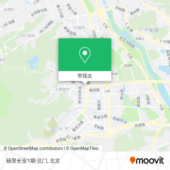丽景长安1期-北门地图