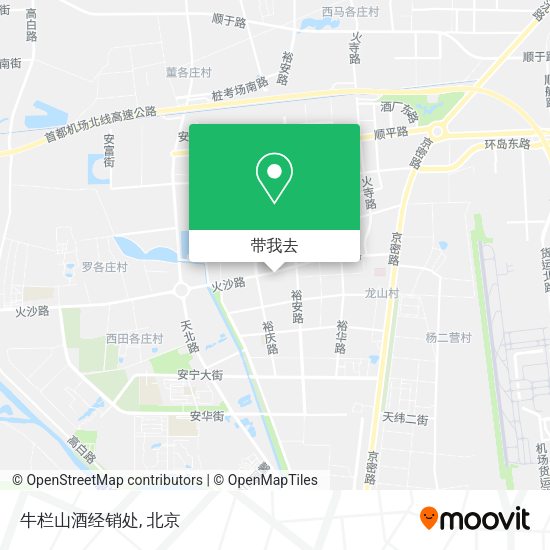 牛栏山酒经销处地图
