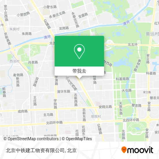 北京中铁建工物资有限公司地图