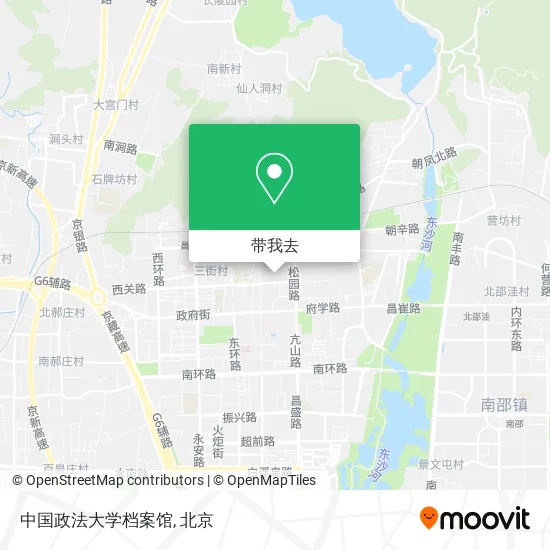 中国政法大学档案馆地图
