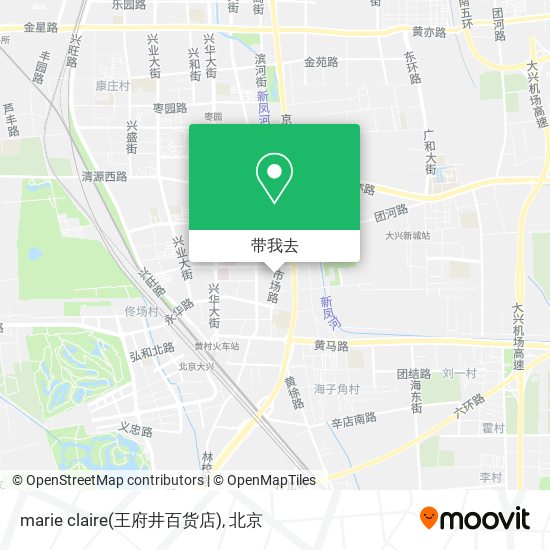 marie claire(王府井百货店)地图