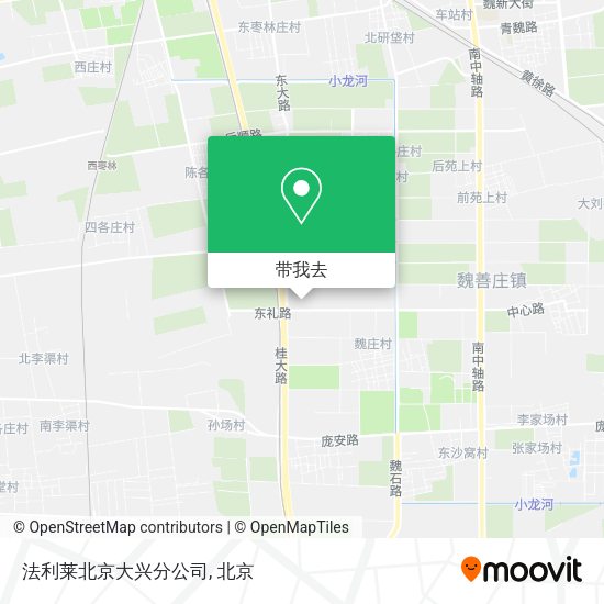法利莱北京大兴分公司地图
