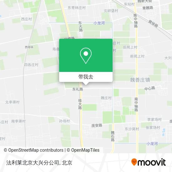 法利莱北京大兴分公司地图