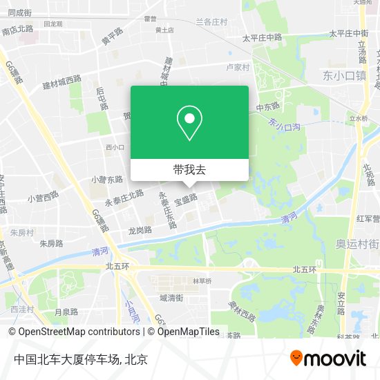 中国北车大厦停车场地图