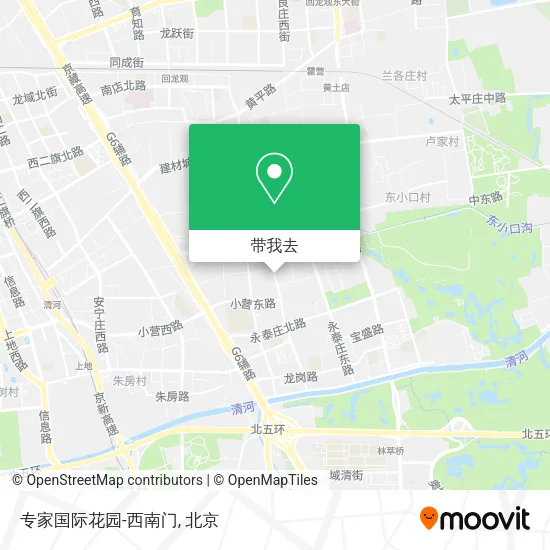 专家国际花园-西南门地图