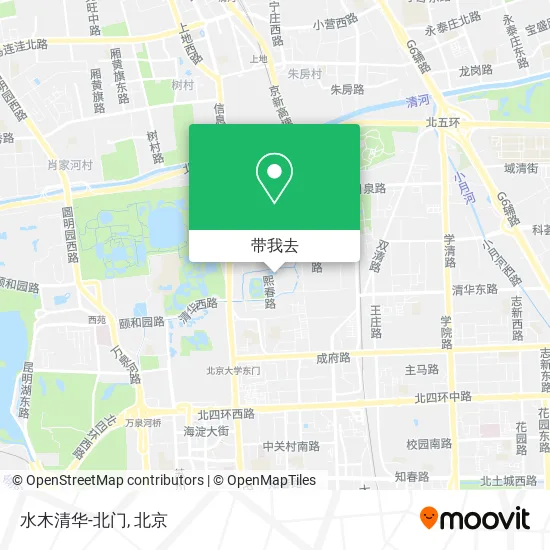 水木清华-北门地图