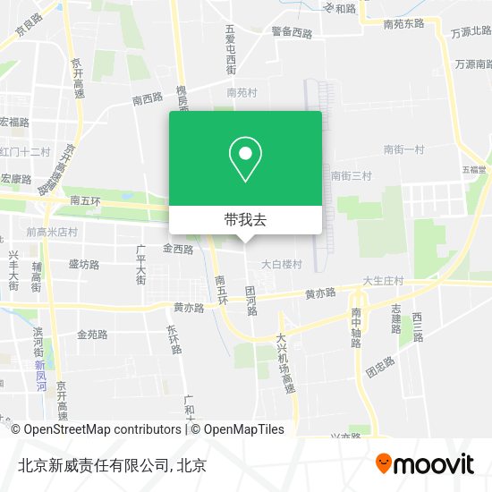 北京新威责任有限公司地图