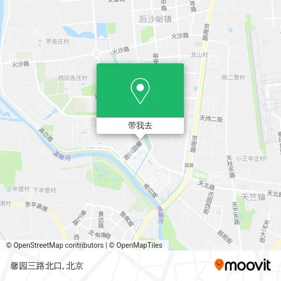 馨园三路北口地图
