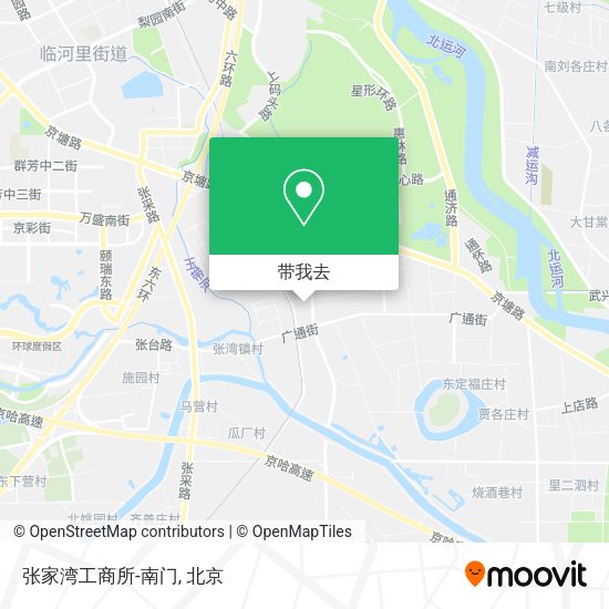 张家湾工商所-南门地图