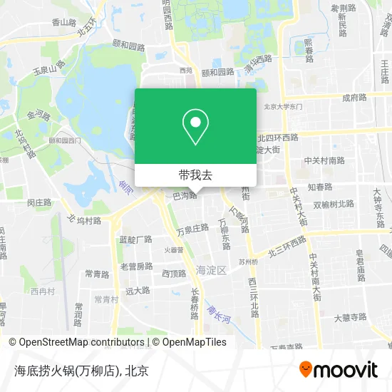 海底捞火锅(万柳店)地图