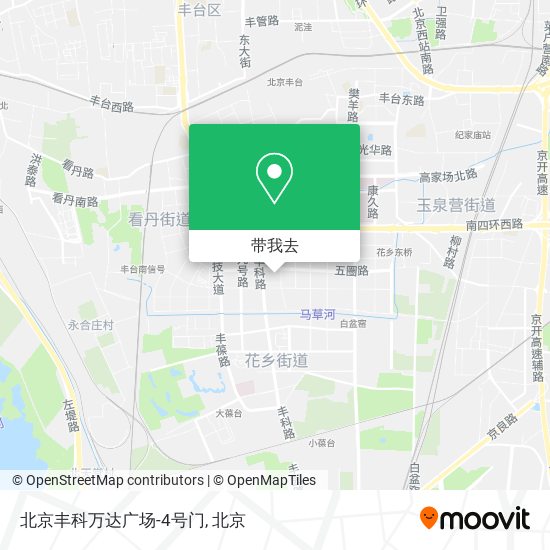 北京丰科万达广场-4号门地图