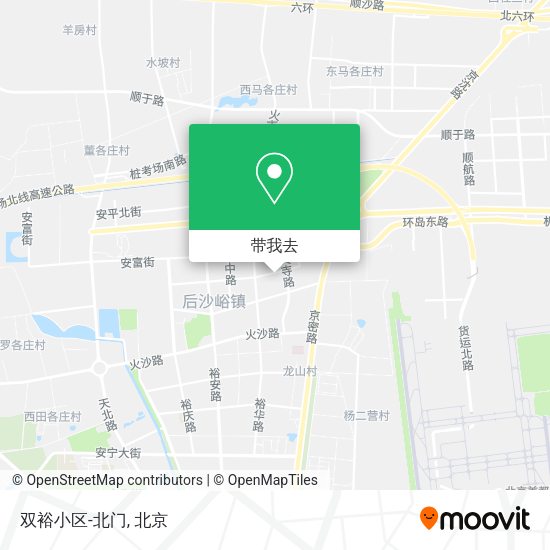 双裕小区-北门地图