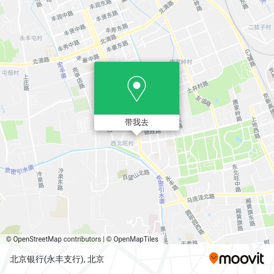 北京银行(永丰支行)地图