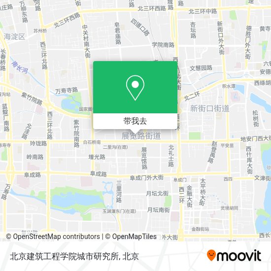 北京建筑工程学院城市研究所地图